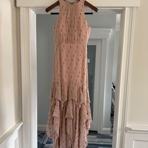 Halston Ruffle Skirt Gown in Bloom